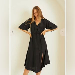 Natalie Martin black Coco silk dress